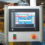 Operator interface is a touch screen PLC